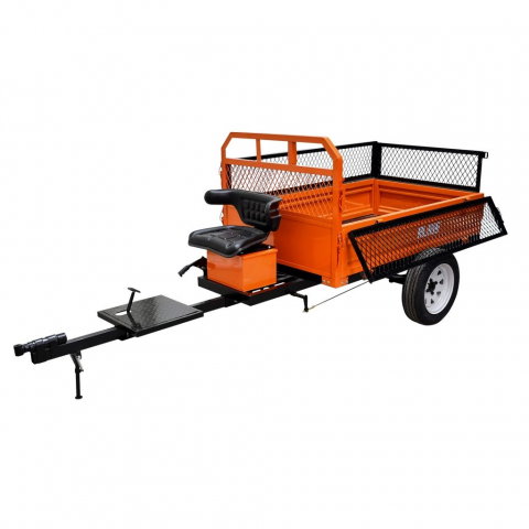Accesorii utilaje agricole - Remorca Ruris 750S 750kg basculabila, sistem franare, dimensiune bena 1600x1000x550 mm