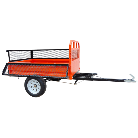 Accesorii utilaje agricole - Remorca RURIS 750S pentru minitractoare, 750 kg, basculabila, cu instalatie electrica 12V