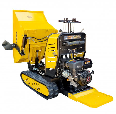 Roaba cu motor termic Stager RMT500SI 5160009745 cu senile, incarcator frontal, platforma operator 9CP, 500kg, [3]