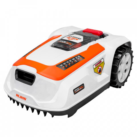 Robot de Tuns Gazon RURIS RXR 800, Li-ion 20V, 2Ah,  latime taiere 180mm, inaltime 25-60mm, suprafata 800mp [3]