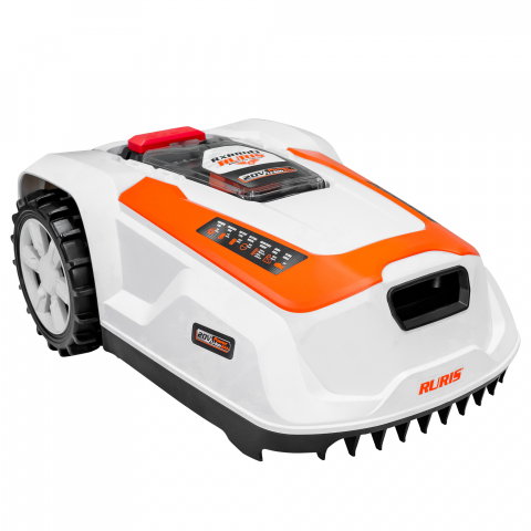 Robot de Tuns Gazon RURIS RXR 800, Li-ion 20V, 2Ah,  latime taiere 180mm, inaltime 25-60mm, suprafata 800mp [2]