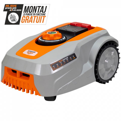 Robot de Tuns Gazon RURIS RXR 1550, Li-ion 20V, 5Ah,  latime taiere 180mm, inaltime 20-60mm, suprafata 1500mp [0]