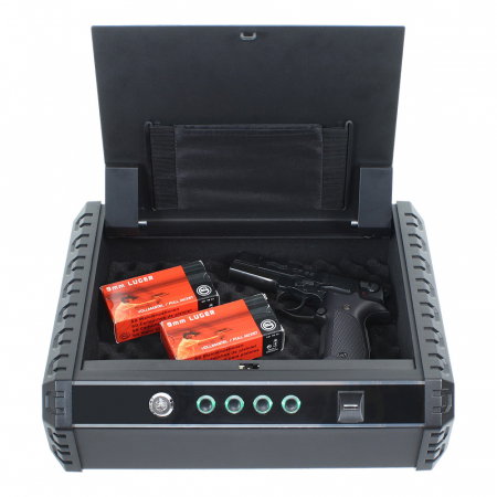 Rottner Casetă Pistol Gunmaster XL Încuietoare Biometrică Negru [2]