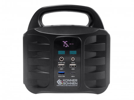 Statie portabila de incarcare KS 100PS, 100W putere nominala, capacitate baterie 155 Wh, 150 W, 15 V/2 A, lampa LED, afisaj LED