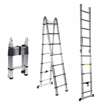 Scara telescopica dubla Detoolz 4.4 m - 14 trepte [1]