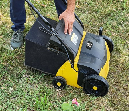 Scarificator aerator gazon Texas MPC 1400 480090063153  2-in-1, motor electric 1400W, sac 35 litri, latime lucru 32cm, reglaj central [6]
