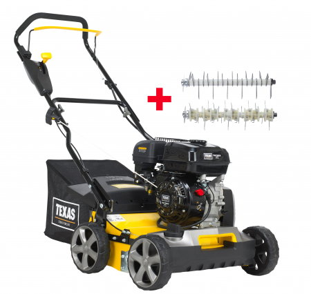 Texas Pro Cut 400TG 2-in-1 Scarificator si aerator gazon, benzina, 5CP, reglaj central, latime lucru 400mm [0]