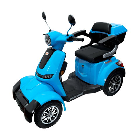 Scuter electric albastru cu 4 roti RURIS PILOT SX100AL, 1300W [1]