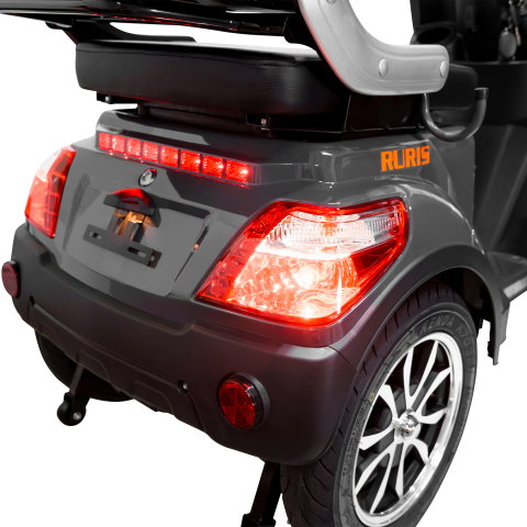Scuter electric gri cu 4 roti RURIS PILOT SX100G, 1300W, autonomie 46 km [7]