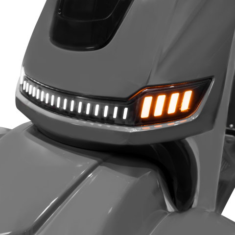 Scuter electric gri cu 4 roti RURIS PILOT SX100G, 1300W, autonomie 46 km [5]