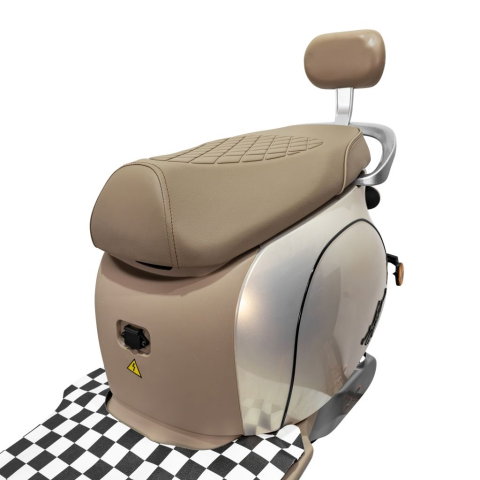 Scuter electric retro RURIS PILOT SX790 GOLD, 800W, autonomie pana la 70 km, 2 locuri [8]