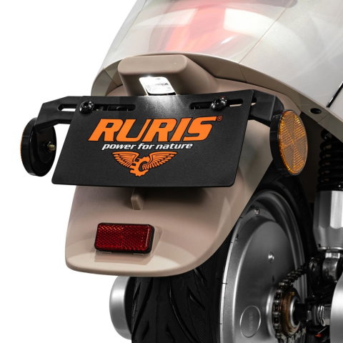 Scuter electric retro RURIS PILOT SX790 GOLD, 800W, autonomie pana la 70 km, 2 locuri [11]