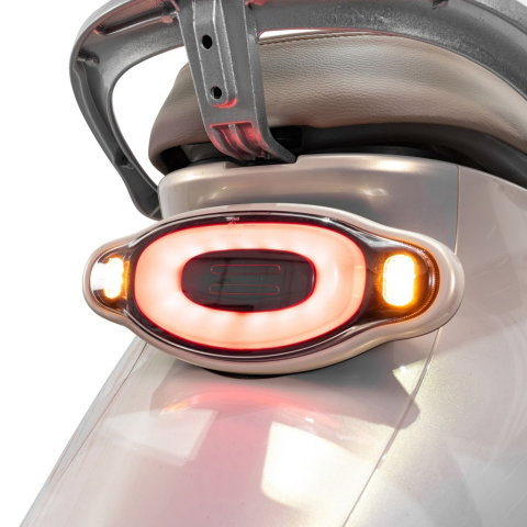 Scuter electric retro RURIS PILOT SX790 GOLD, 800W, autonomie pana la 70 km, 2 locuri [10]