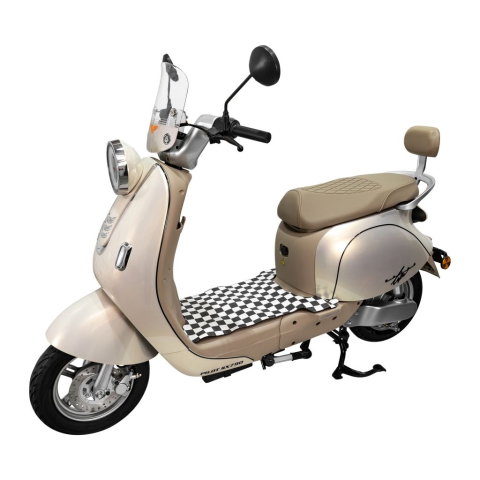 Scuter electric retro RURIS PILOT SX790 GOLD, 800W, autonomie pana la 70 km, 2 locuri [1]