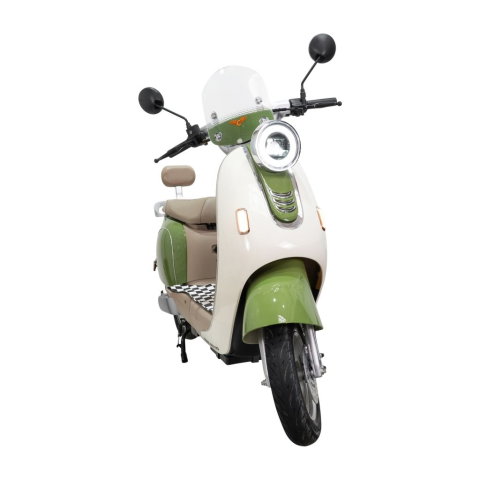 Scuter electric retro RURIS PILOT SX790 VERDE BAMBOO, 800W, autonomie pana la 70 km, 2 locuri [1]
