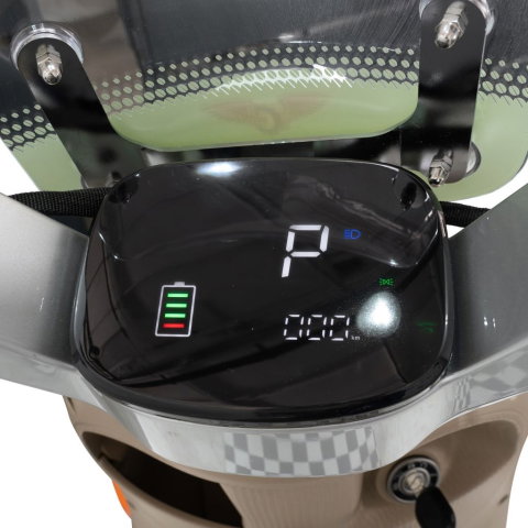 Scuter electric retro RURIS PILOT SX790 VERDE RETRO, 800W, autonomie pana la 70 km, 2 locuri [9]