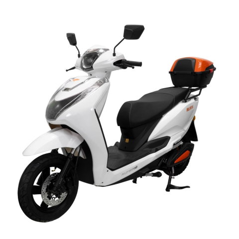 Scutere electrice - Scuter electric RURIS PILOT SX730A Alb, 2500W, autonomie până la 56 km, topcase inclus