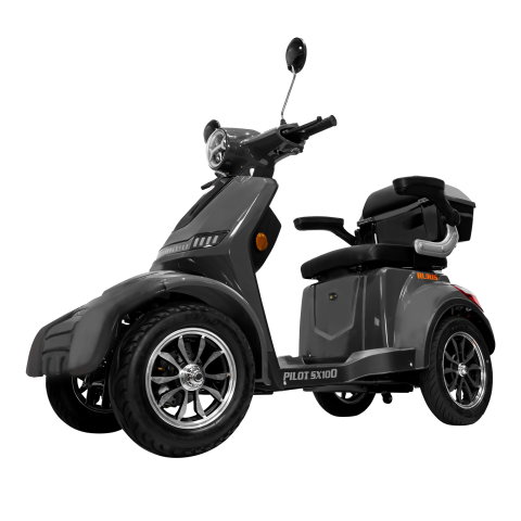 Scuter electric gri cu 4 roti RURIS PILOT SX100G, 1300W, autonomie 46 km [1]