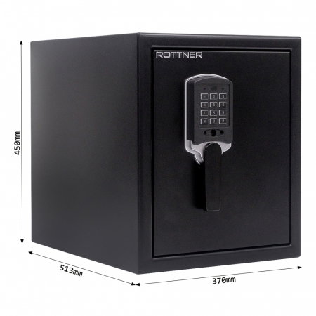 Seif Antifoc Rottner Fire Data 40 Încuietoare Electronică Negru [3]