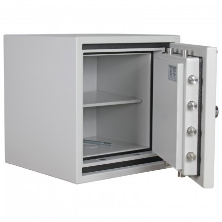 Seif Antifoc și Antiefracție Fire Master 50 T06430 EN2 Închidere Electronică Gri Deschis [1]