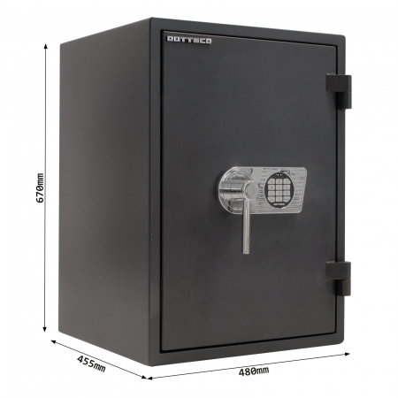 Seif Antifoc și Antiefracţie Rottner Fire Profi 65 Premium EN1 Închidere Electronică Antracit [4]