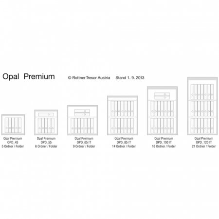 Seif Antifoc și Antiefracție Rottner Opal Fire Premium OPD 85 EN1 Închidere Cifru Mecanic Gri Deschis [2]