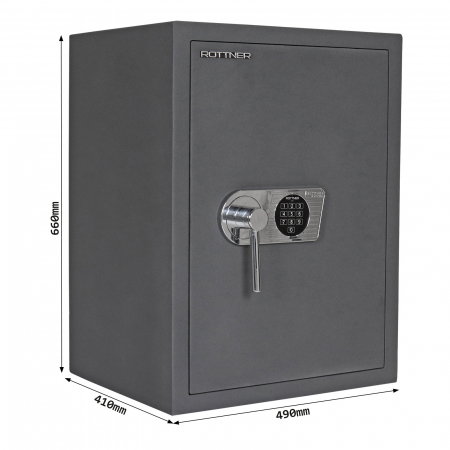 Seif Certificat Antiefracţie Rottner Toscana 65 EN1 Închidere Electronică Antracit [4]