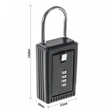 Seif Mic pentru Chei Rottner Key Box-1 Cifru Mecanic Negru [3]