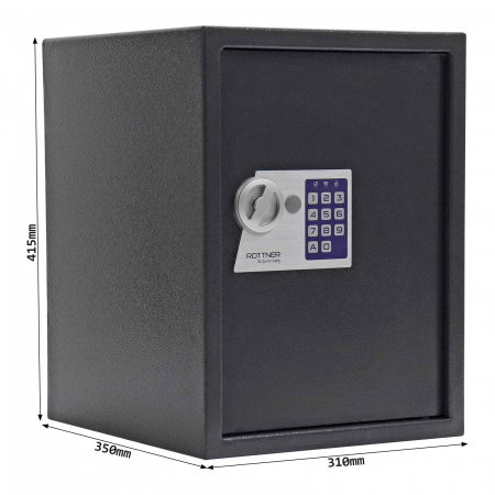 Seif Mobilă Rottner Homestar 4 EL Închidere Electronică Negru [3]