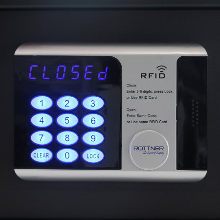 Seif Mobilă Rottner Premium Lap Închidere Electronică RFID Antracit [4]