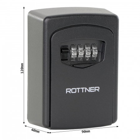 Seif pentru Chei Rottner Key Care Cifru Mecanic Negru [4]