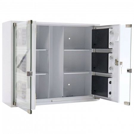 Seif pentru Chei Rottner Key System 6 Închidere Electronică pentru Exterior Alb [1]