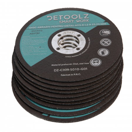 Accesorii si consumabile polizoare unghiulare - Set disc abraziv pentru metal 115 mm (10/set)
