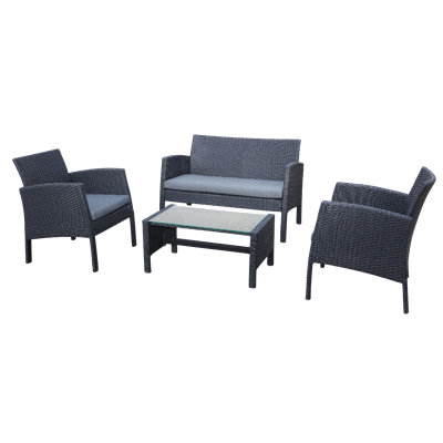 Mobilier gradina si terasa - Set mobila gradina si terasa imitatie ratan 1 masa, 1 canapea, 2 fotolii