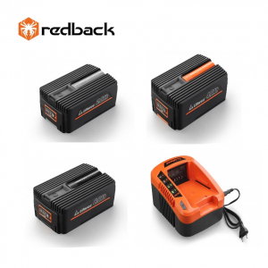 Accesorii curte si gradina - Set Redback powerpack extra 3 acumulatori Li-Ion 1xEP20 2Ah, 1xEP40 4Ah, 1xEP60 6Ah + incarcator rapid EC50 40V/5A