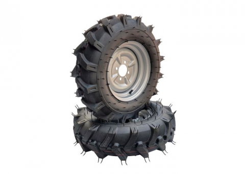 Accesorii utilaje agricole - Set roti complete ProGARDEN 6.00-12, 4 prezoane, profil agricol