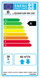 Sistem ventilatie cu recuperare de caldura Quantum Hr 150 cu unitate de comanda [3]