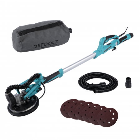 Slefuitoare electrice - Slefuitor pentru perete extensibil cu aspirator Ø215 750W si LED circular