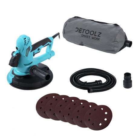 Slefuitor pereti cu aspirator Detoolz DZ-C210 750W 180mm 2500 rpm LED circular 8W [1]