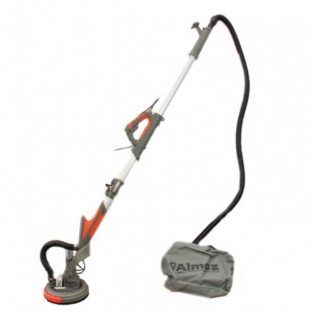 Slefuitoare electrice - Slefuitor pereti pliabil cu aspirator si LED Almaz AZ-EC001 750W Ø225mm