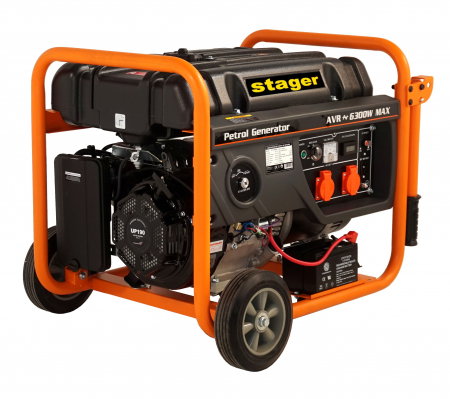 Generatoare de uz general - Generator Stager GG 7300EW 4500017300  open-frame 5.8kW, monofazat, benzina, pornire electrica