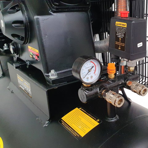 Compresor aer Stager HMV0.6/200-10 453010620010, 200L, 10bar, 600L/min, trifazat, angrenare curea [3]