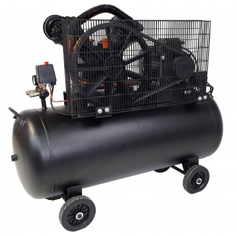 Compresor aer Stager HMV0.6/200-10 453010620010, 200L, 10bar, 600L/min, trifazat, angrenare curea [2]