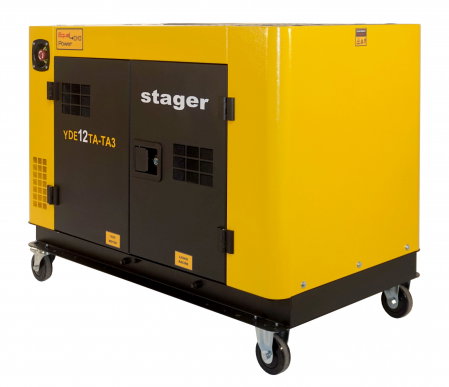 Generatoare de uz general - Stager YDE12TA-TA3 Generator insonorizat diesel dual 10kW, 1158000012TATA3, 39A, 3000rpm