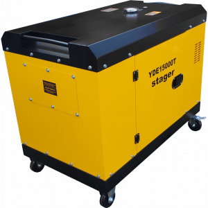 Generator Stager YDE15000T 12 kVA Diesel, monofazat, insonorizat, 48A, 3000rpm cu automatizare trifazata [3]