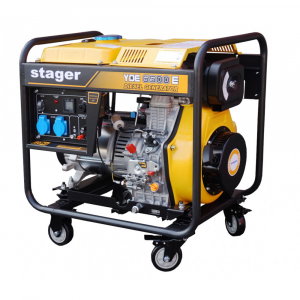 Generatoare de uz general - Stager YDE6500E Generator open-frame 5kVA, 20A, 3000rpm, monofazat, diesel, pornire electrica