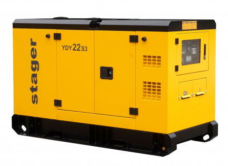 Generatoare insonorizate - Stager YDY22S3 1158000022S3 Generator insonorizat diesel trifazat 20kVA, 29A, 1500rpm
