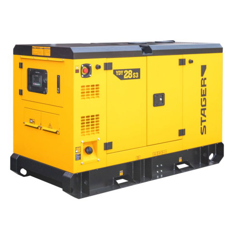 Generatoare insonorizate - Stager YDY28S3 Generator insonorizat 28kVA, 36A, 1500rpm, trifazat, diesel