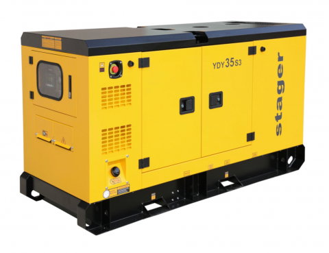 Generatoare insonorizate - Stager YDY35S3 Generator insonorizat 35kVA, 46A, 1500rpm, trifazat, diesel