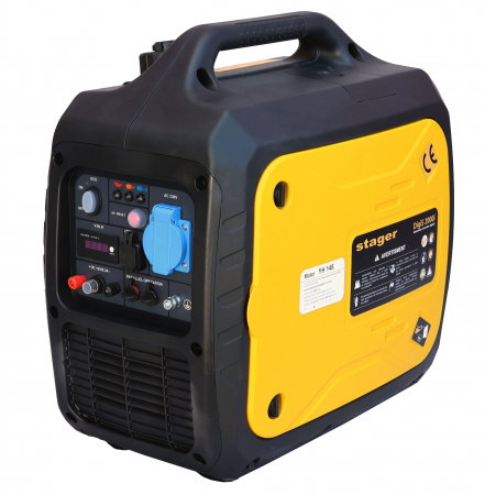 Generator digital invertor Stager DigiS 2000i insonorizat 2kW, monofazat, benzina, bobinaj cupru, mod eco